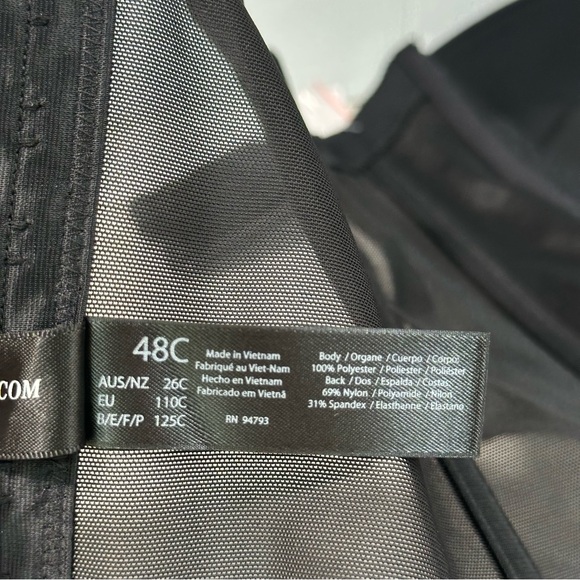 Dominique Apparel Intimates Corset Bridal Bra 8980 Black 48C NWT - Picture 4 of 9